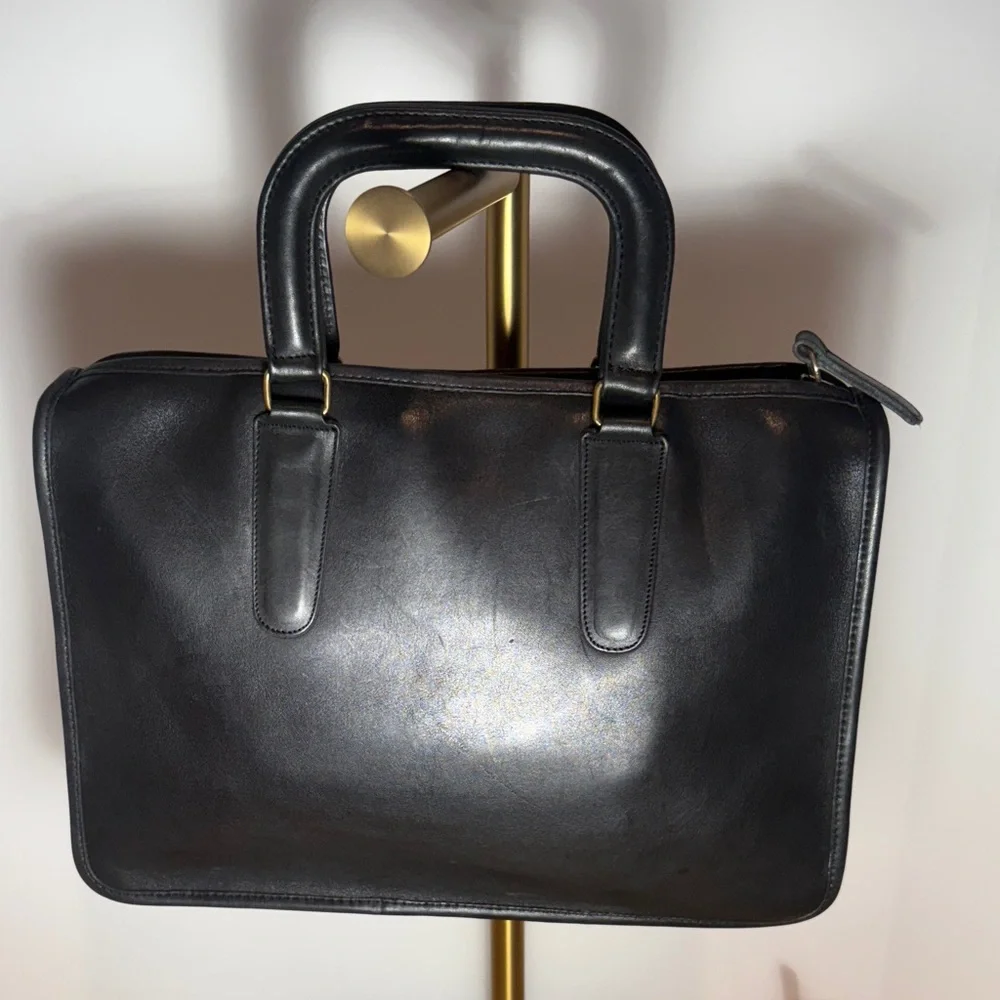 Vintage Coach Bonnie Cashin Era Slim Satchel #7711 or Briefcase - Perfect! - Picture 3 of 10